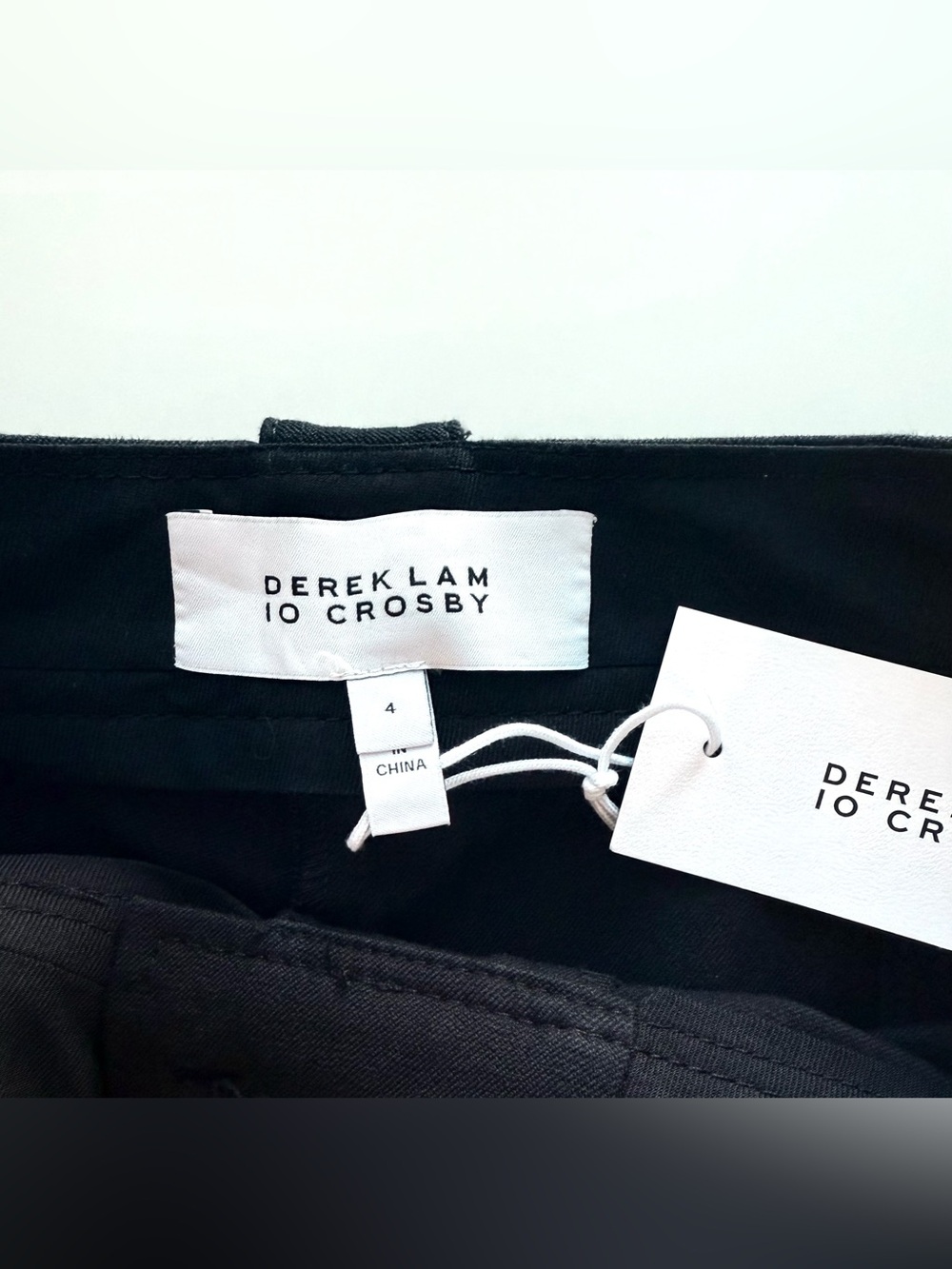 Derek Lam 10 Crosby Robertson Flare Trousers Women’s Size 4 Black NWT - Picture 8 of 11
